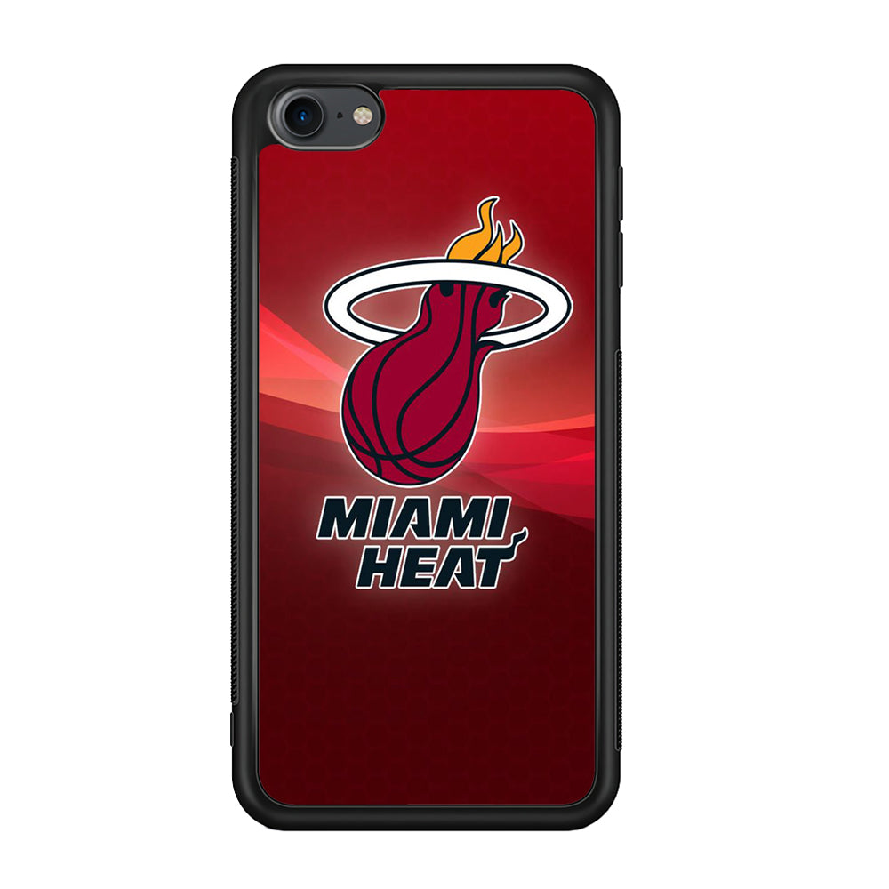 NBA Miami Heat Basketball 001 iPod Touch 6 Case-Phone Case-Rubber White (2D Case)-Altracase