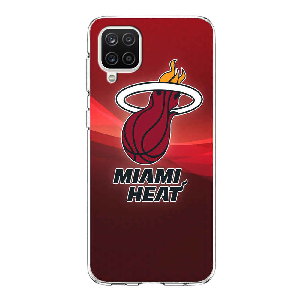 NBA Miami Heat Basketball 001 Samsung Galaxy A12 Case-Phone Case-Clear Soft Case-Altracase