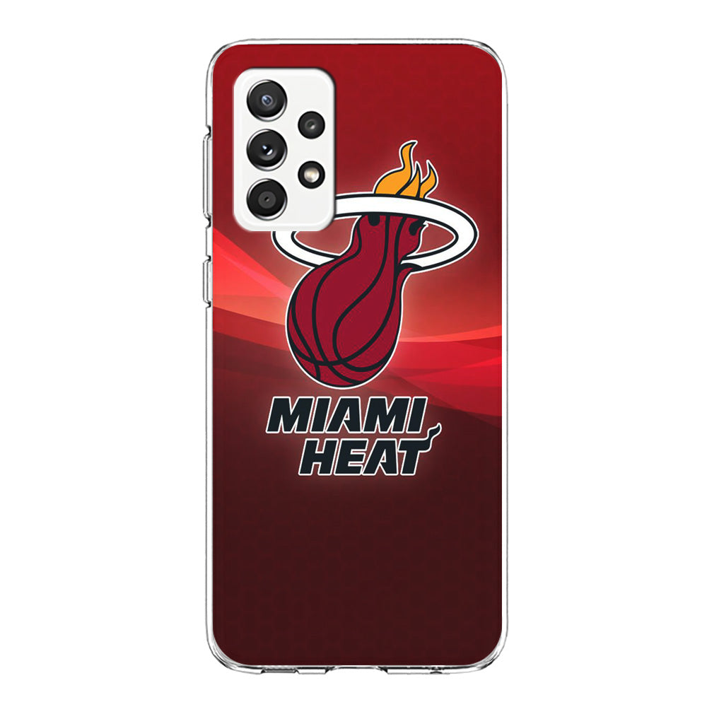 NBA Miami Heat Basketball 001 Samsung Galaxy A52 Case-Phone Case-Clear Soft Case-Altracase