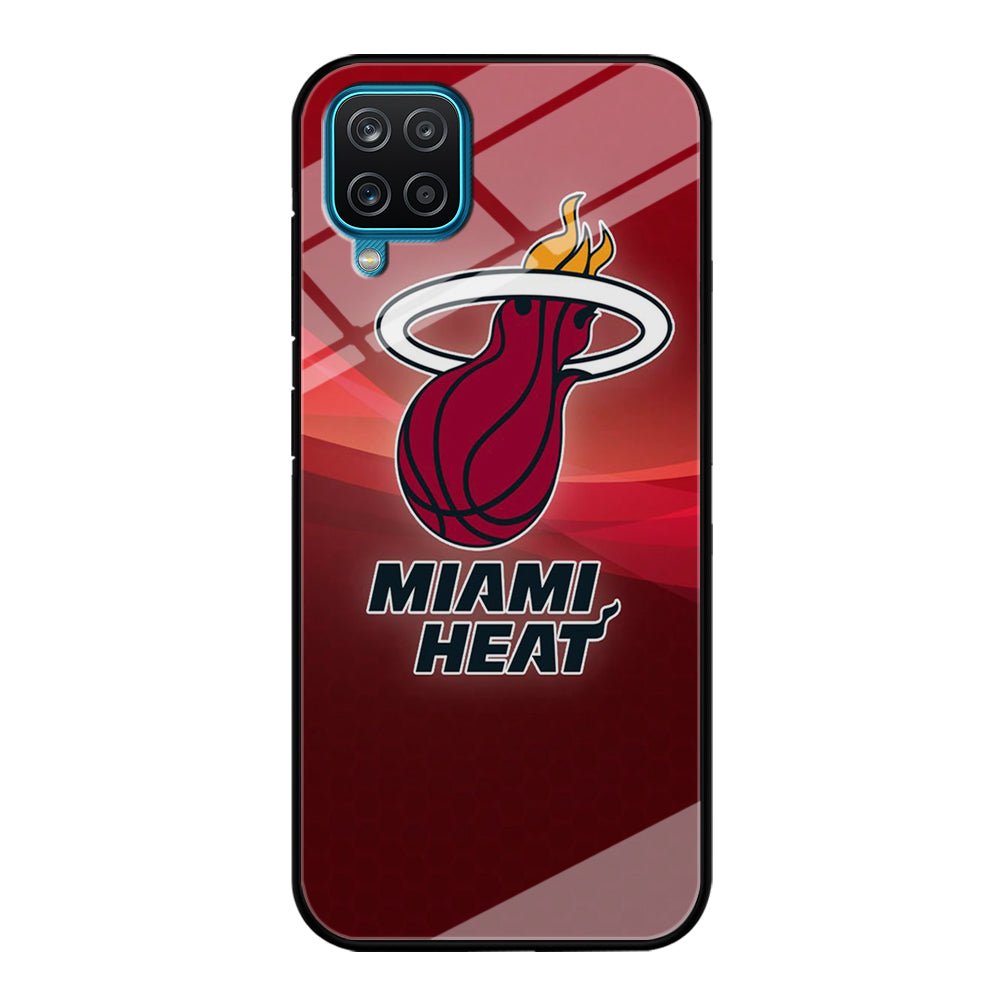 NBA Miami Heat Basketball 001 Samsung Galaxy A12 Case-Phone Case-Tempered Glass Case-Altracase