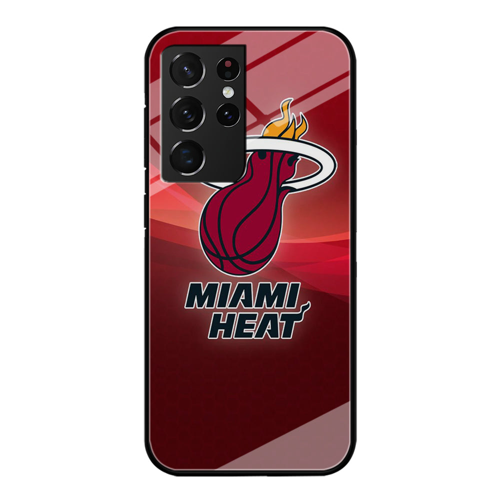 NBA Miami Heat Basketball 001 Samsung Galaxy S21 Ultra Case-Phone Case-Tempered Glass Case-Altracase