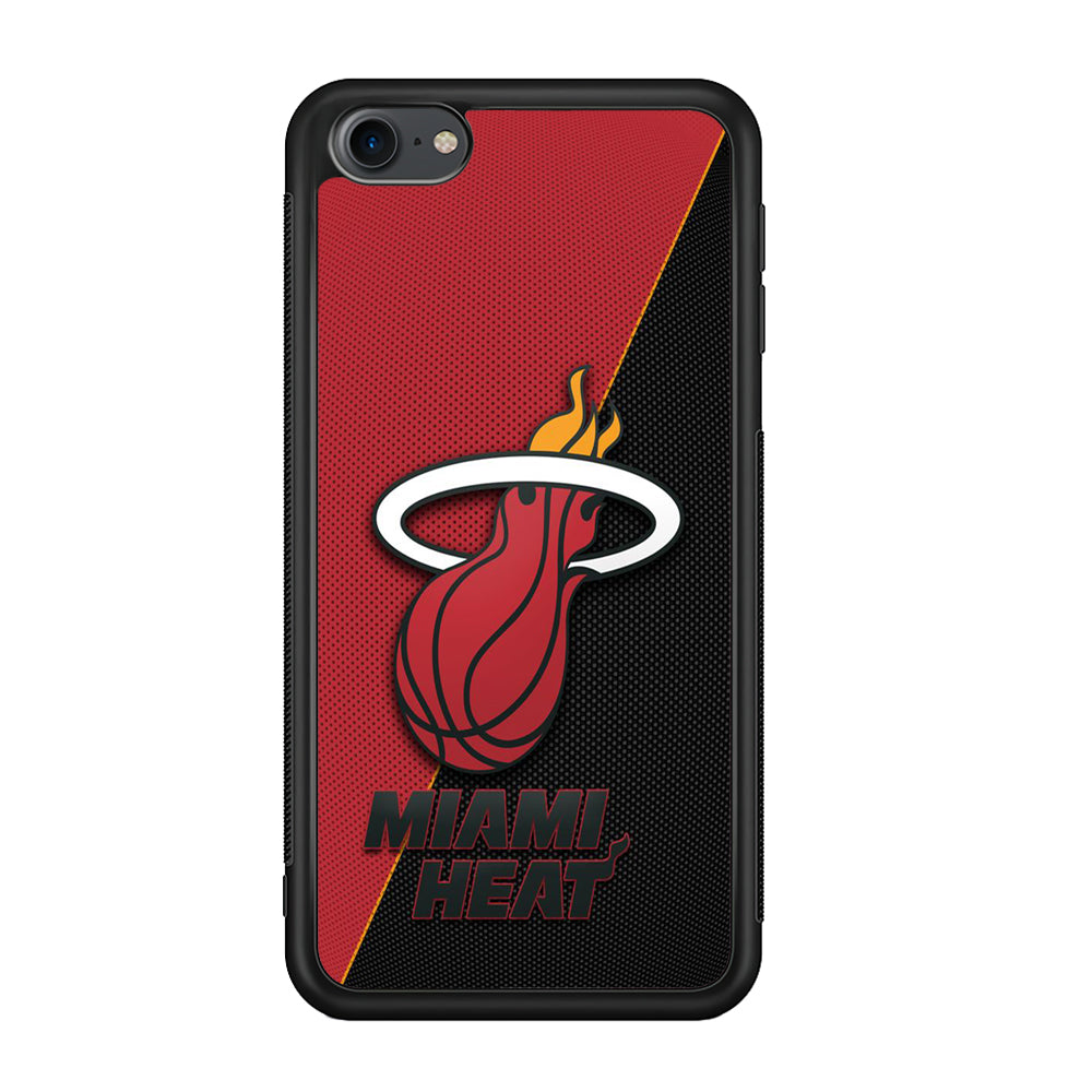 NBA Miami Heat Basketball 002 iPod Touch 6 Case-Phone Case-Rubber White (2D Case)-Altracase