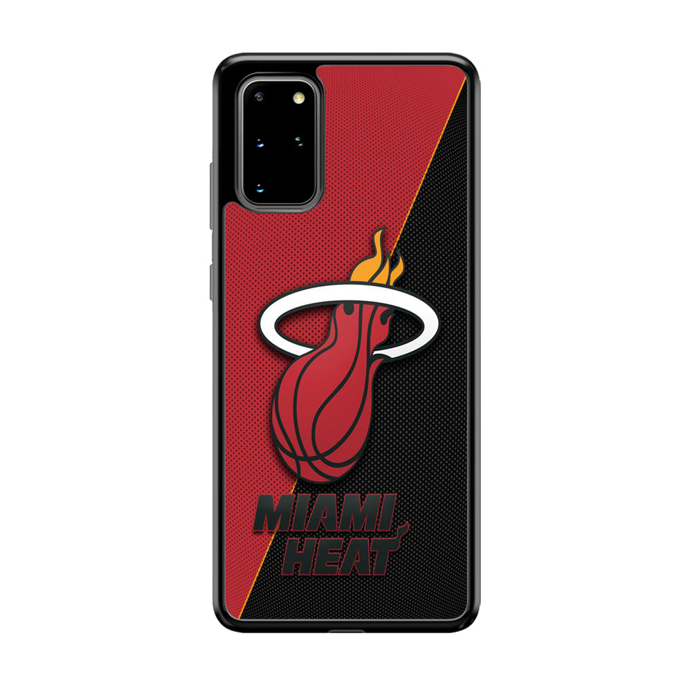 NBA Miami Heat Basketball 002 Samsung Galaxy S20 Plus Case-Phone Case-Rubber Black (2D Case)-Altracase