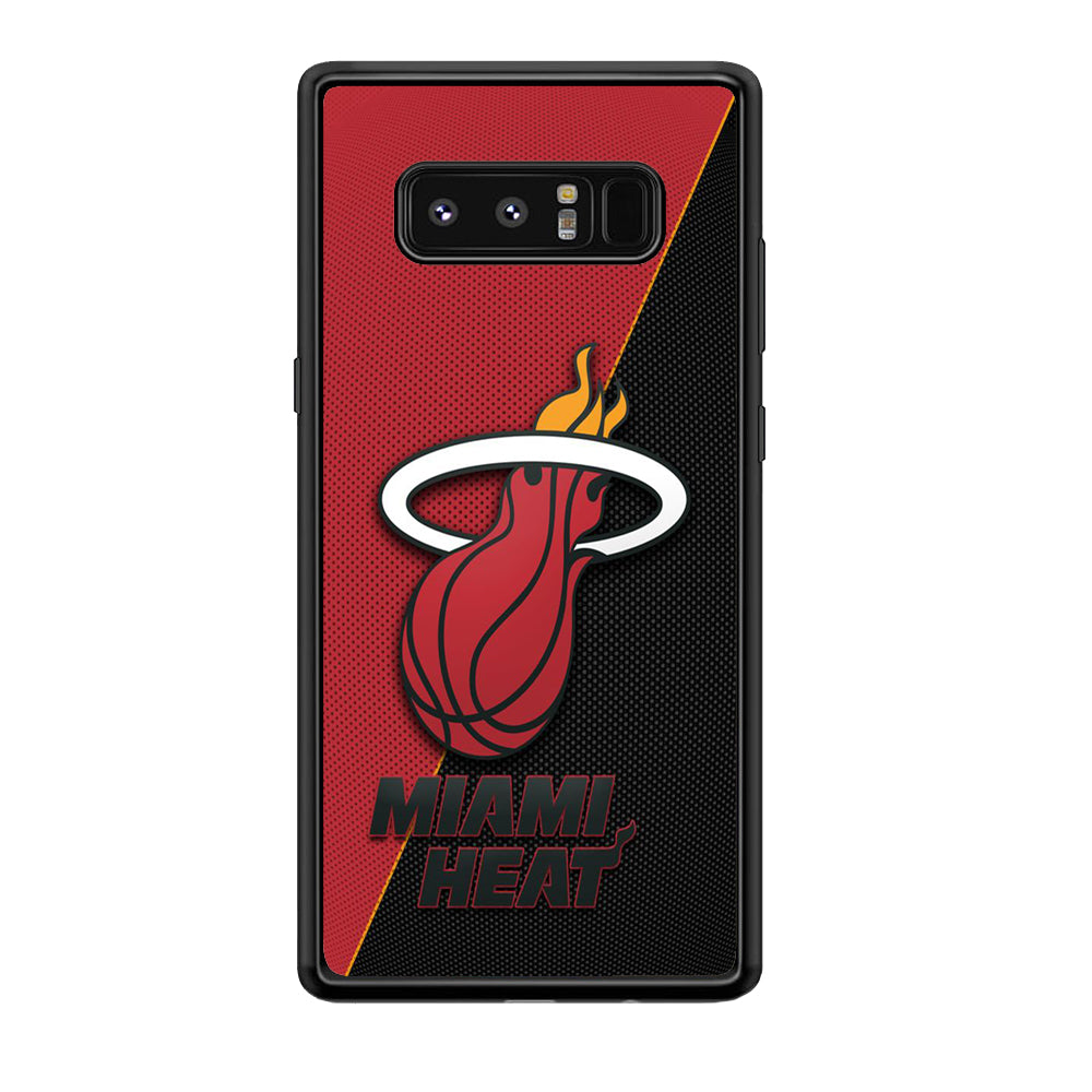 NBA Miami Heat Basketball 002 Samsung Galaxy Note 8 Case-Phone Case-Rubber Black (2D Case)-Altracase