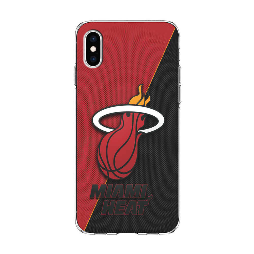 NBA Miami Heat Basketball 002 iPhone Xs Case-Phone Case-Clear Soft Case-Altracase