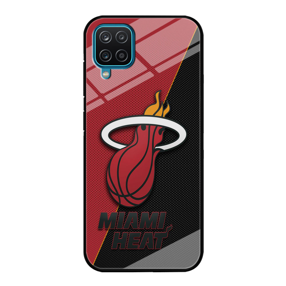 NBA Miami Heat Basketball 002 Samsung Galaxy A12 Case-Phone Case-Tempered Glass Case-Altracase