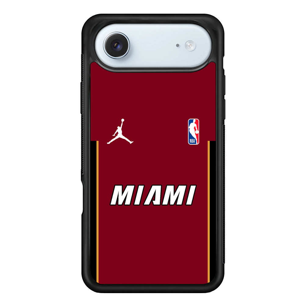 NBA Miami Heat Red Jordan iPhone 17 Air Case - Altracase