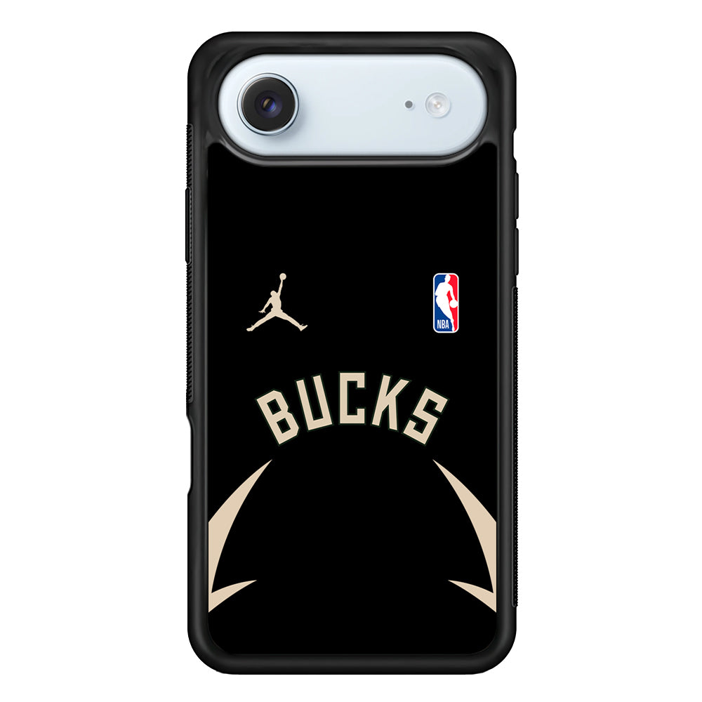 NBA Milwaukee Bucks Black Jordan iPhone 17 Air Case - Altracase