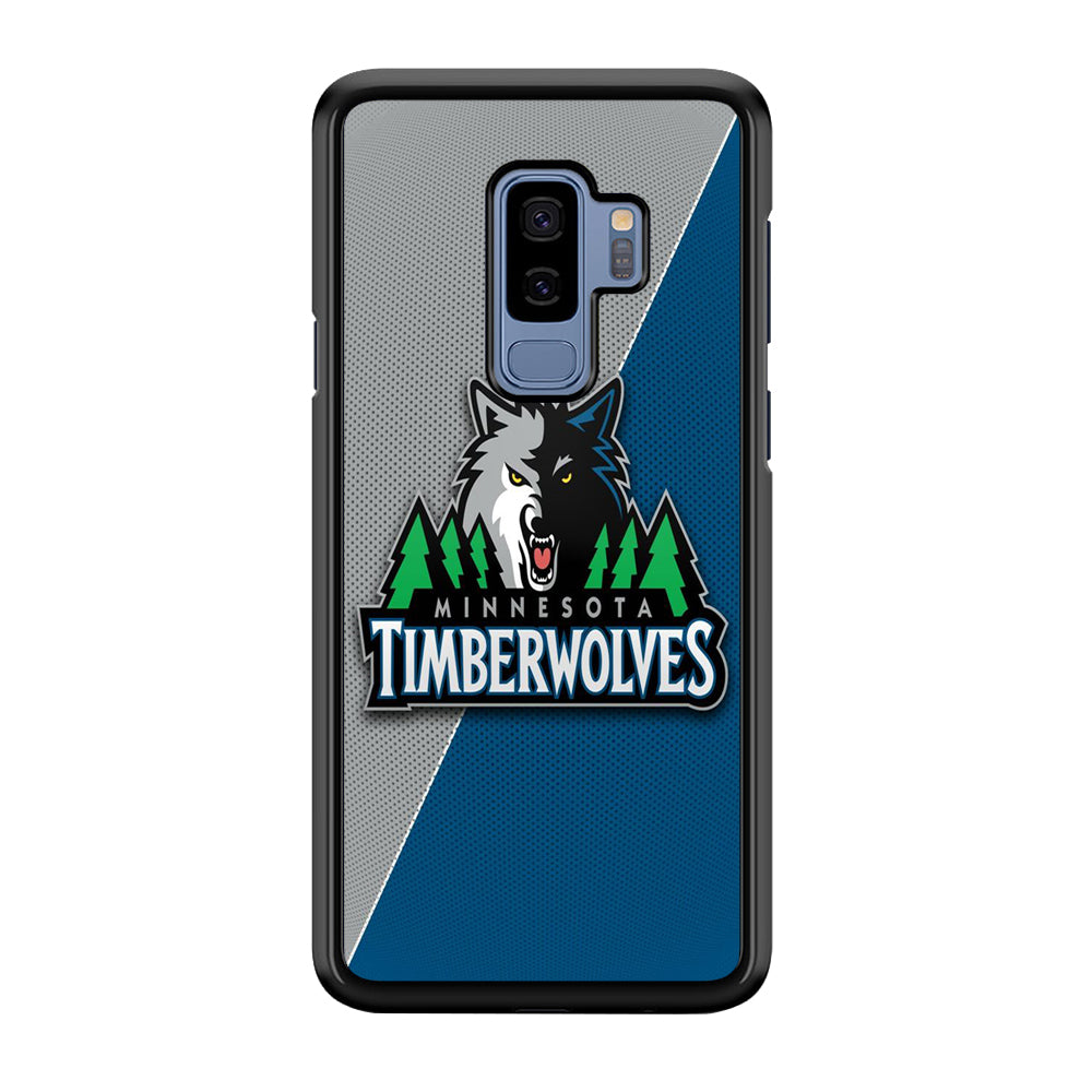 NBA Minnesota Timberwolves Basketball 001 Samsung Galaxy S9 Plus Case-Phone Case-Rubber Black (2D Case)-Altracase