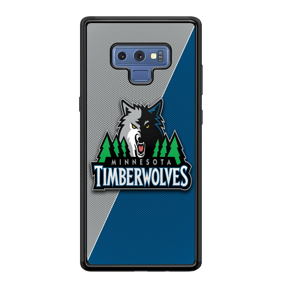 NBA Minnesota Timberwolves Basketball 001 Samsung Galaxy Note 9 Case-Phone Case-Rubber Black (2D Case)-Altracase
