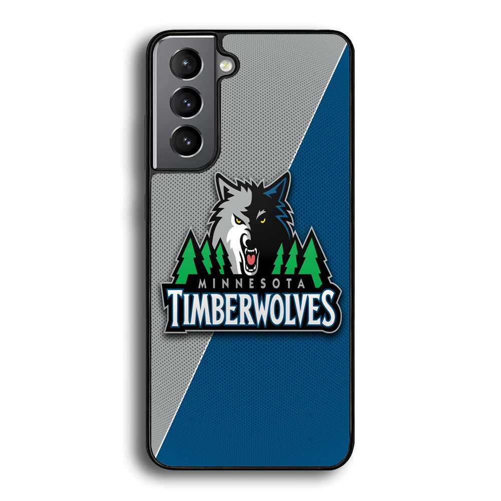 NBA Minnesota Timberwolves Basketball 001 Samsung Galaxy S24 Case-Phone Case-Rubber Black (2D Case)-Altracase