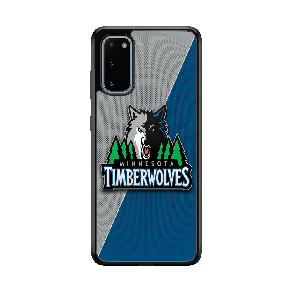 NBA Minnesota Timberwolves Basketball 001 Samsung Galaxy S20 Case-Phone Case-Rubber Black (2D Case)-Altracase