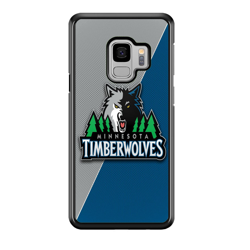 NBA Minnesota Timberwolves Basketball 001 Samsung Galaxy S9 Case-Phone Case-Rubber Black (2D Case)-Altracase