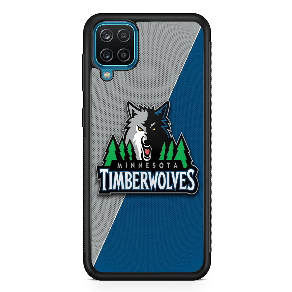 NBA Minnesota Timberwolves Basketball 001 Samsung Galaxy A12 Case-Phone Case-Rubber Black (2D Case)-Altracase
