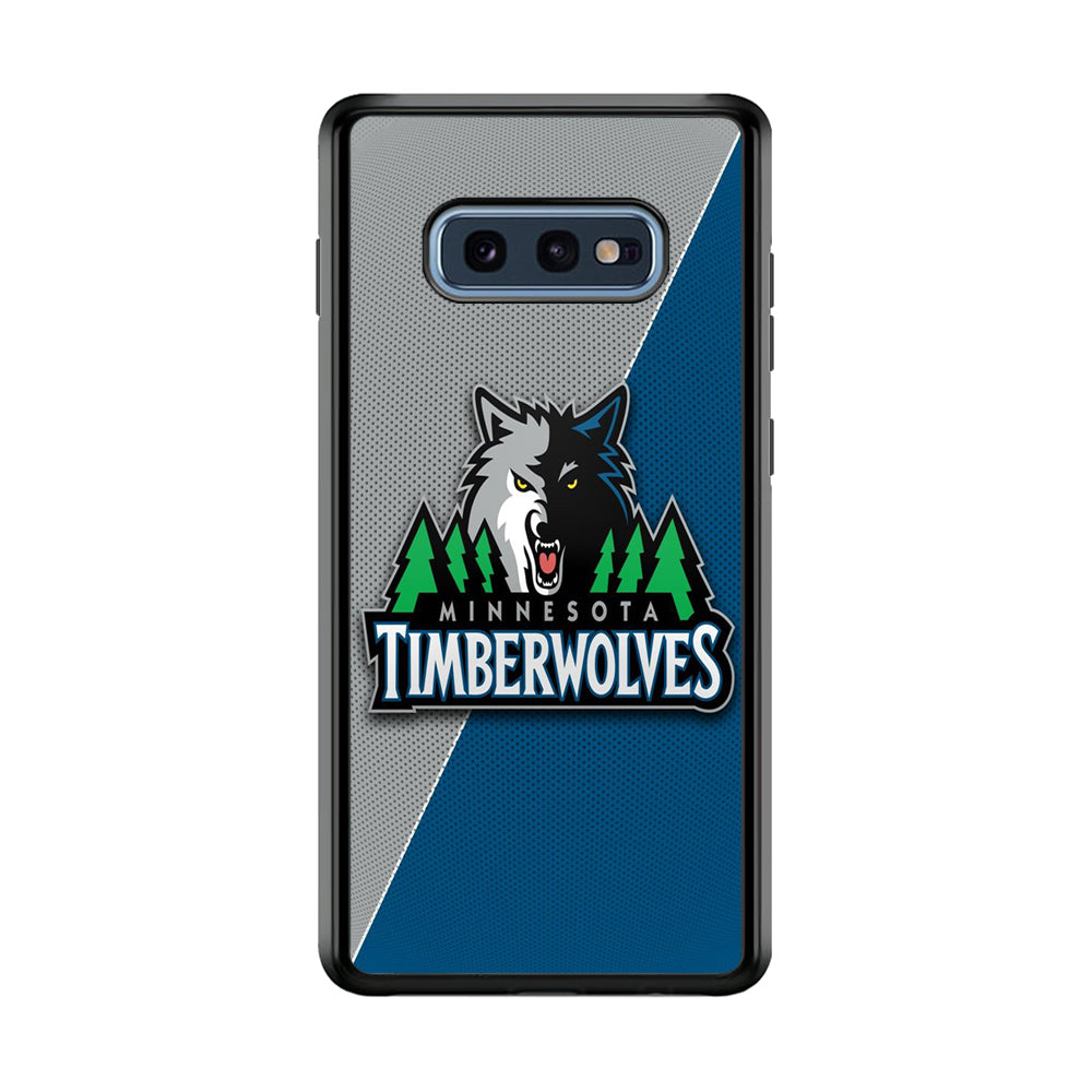 NBA Minnesota Timberwolves Basketball 001 Samsung Galaxy S10E Case-Phone Case-Rubber Black (2D Case)-Altracase