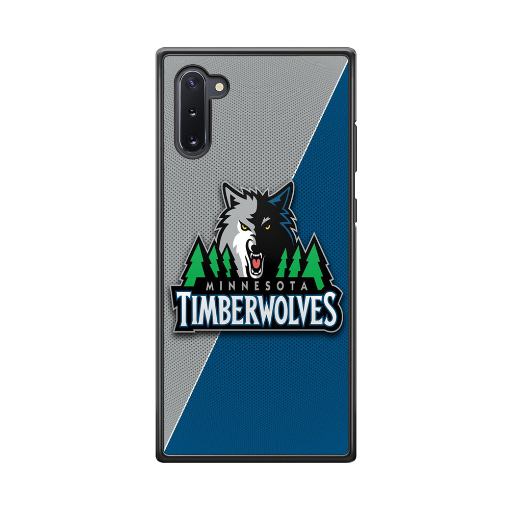 NBA Minnesota Timberwolves Basketball 001 Samsung Galaxy Note 10 Case-Phone Case-Rubber Black (2D Case)-Altracase