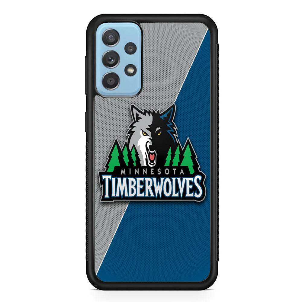 NBA Minnesota Timberwolves Basketball 001 Samsung Galaxy A72 Case-Phone Case-Rubber Black (2D Case)-Altracase