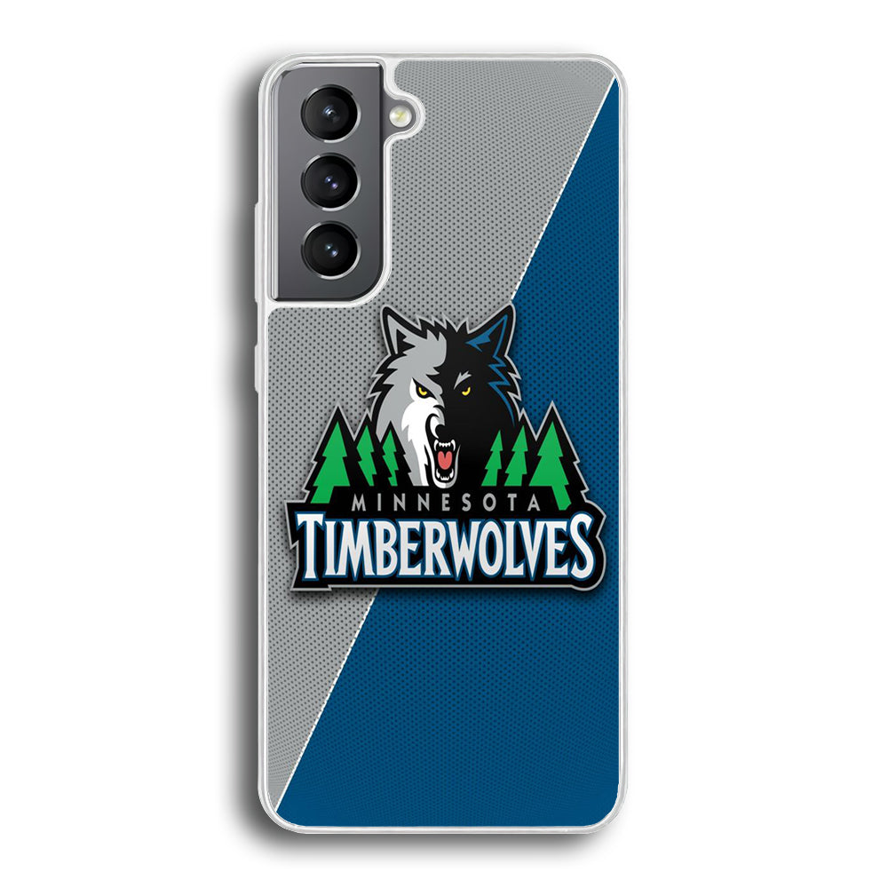 NBA Minnesota Timberwolves Basketball 001 Samsung Galaxy S24 Case-Phone Case-Rubber White (2D Case)-Altracase