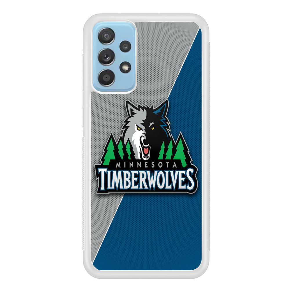 NBA Minnesota Timberwolves Basketball 001 Samsung Galaxy A72 Case-Phone Case-Rubber White (2D Case)-Altracase