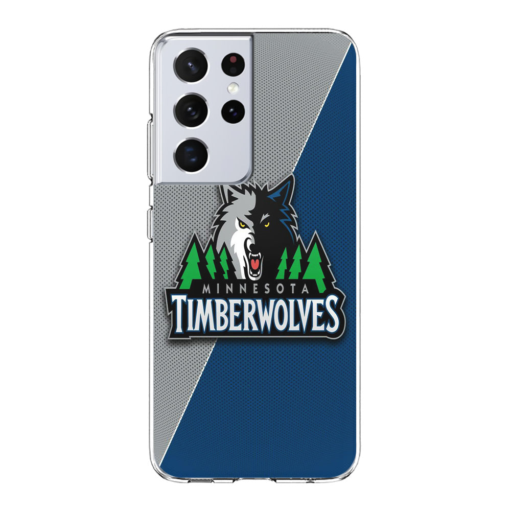 NBA Minnesota Timberwolves Basketball 001 Samsung Galaxy S21 Ultra Case-Phone Case-Clear Soft Case-Altracase