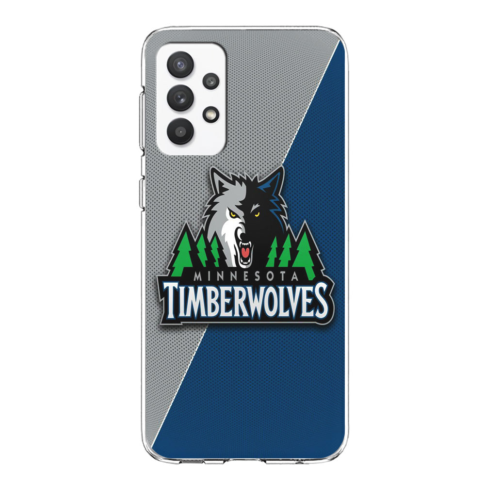 NBA Minnesota Timberwolves Basketball 001 Samsung Galaxy A32 Case-Phone Case-Clear Soft Case-Altracase
