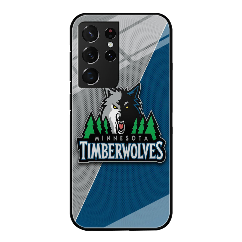 NBA Minnesota Timberwolves Basketball 001 Samsung Galaxy S24 Ultra Case-Phone Case-Tempered Glass Case-Altracase
