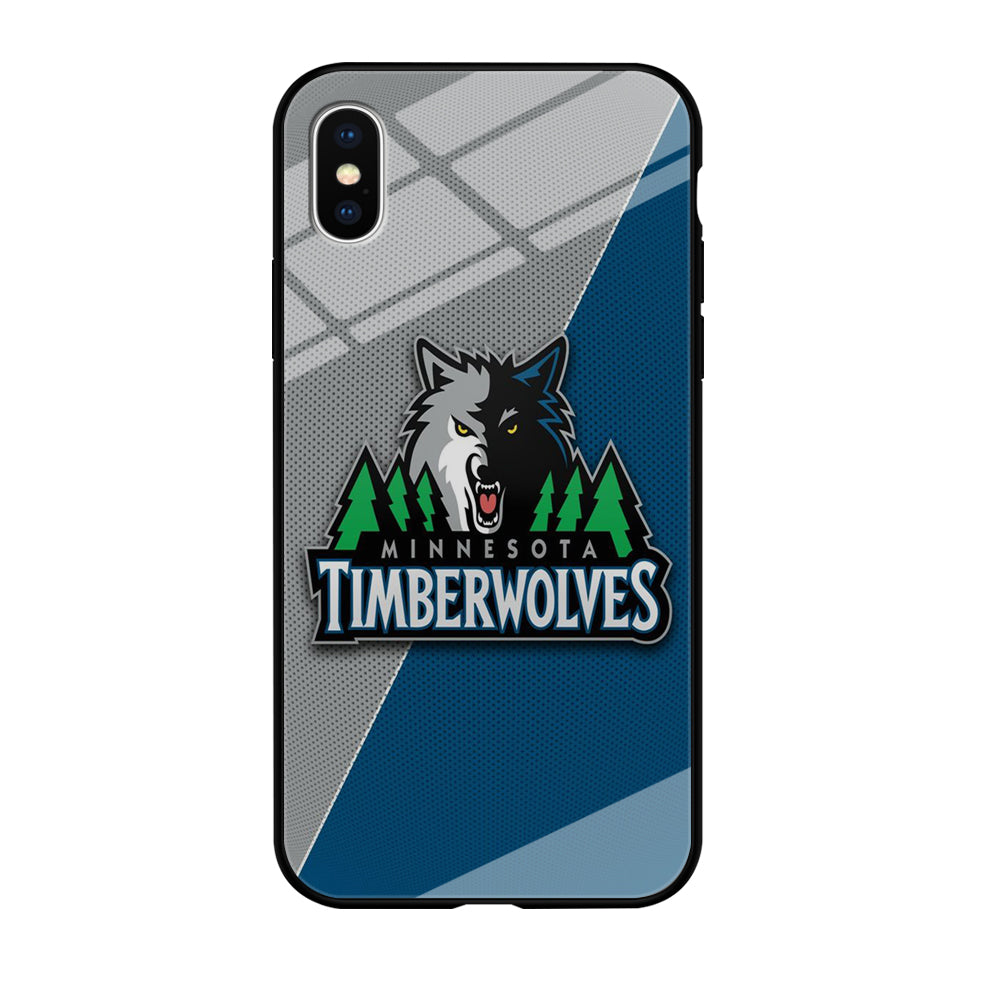 NBA Minnesota Timberwolves Basketball 001 iPhone Xs Case-Phone Case-Tempered Glass Case-Altracase