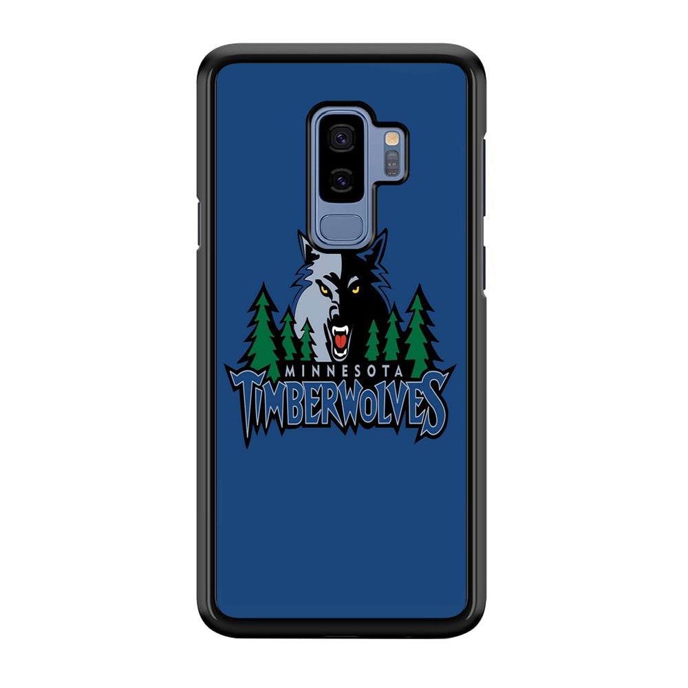 NBA Minnesota Timberwolves Basketball 002 Samsung Galaxy S9 Plus Case-Phone Case-Rubber Black (2D Case)-Altracase