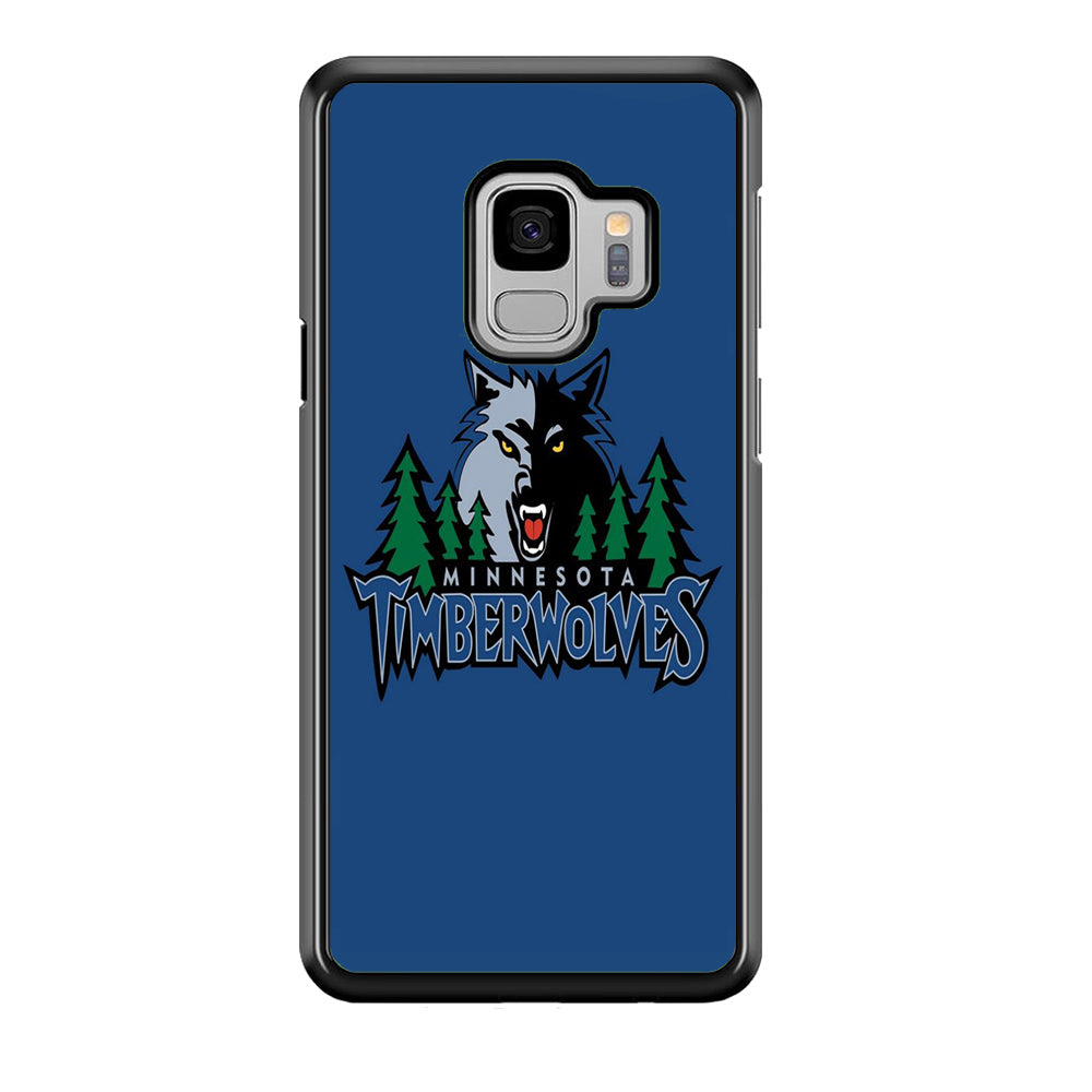 NBA Minnesota Timberwolves Basketball 002 Samsung Galaxy S9 Case-Phone Case-Rubber Black (2D Case)-Altracase