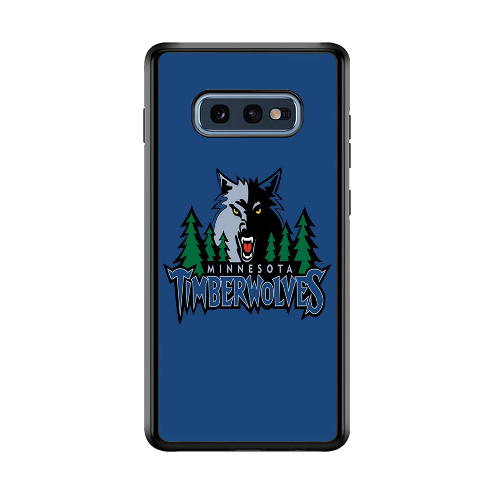 NBA Minnesota Timberwolves Basketball 002 Samsung Galaxy S10E Case-Phone Case-Rubber Black (2D Case)-Altracase
