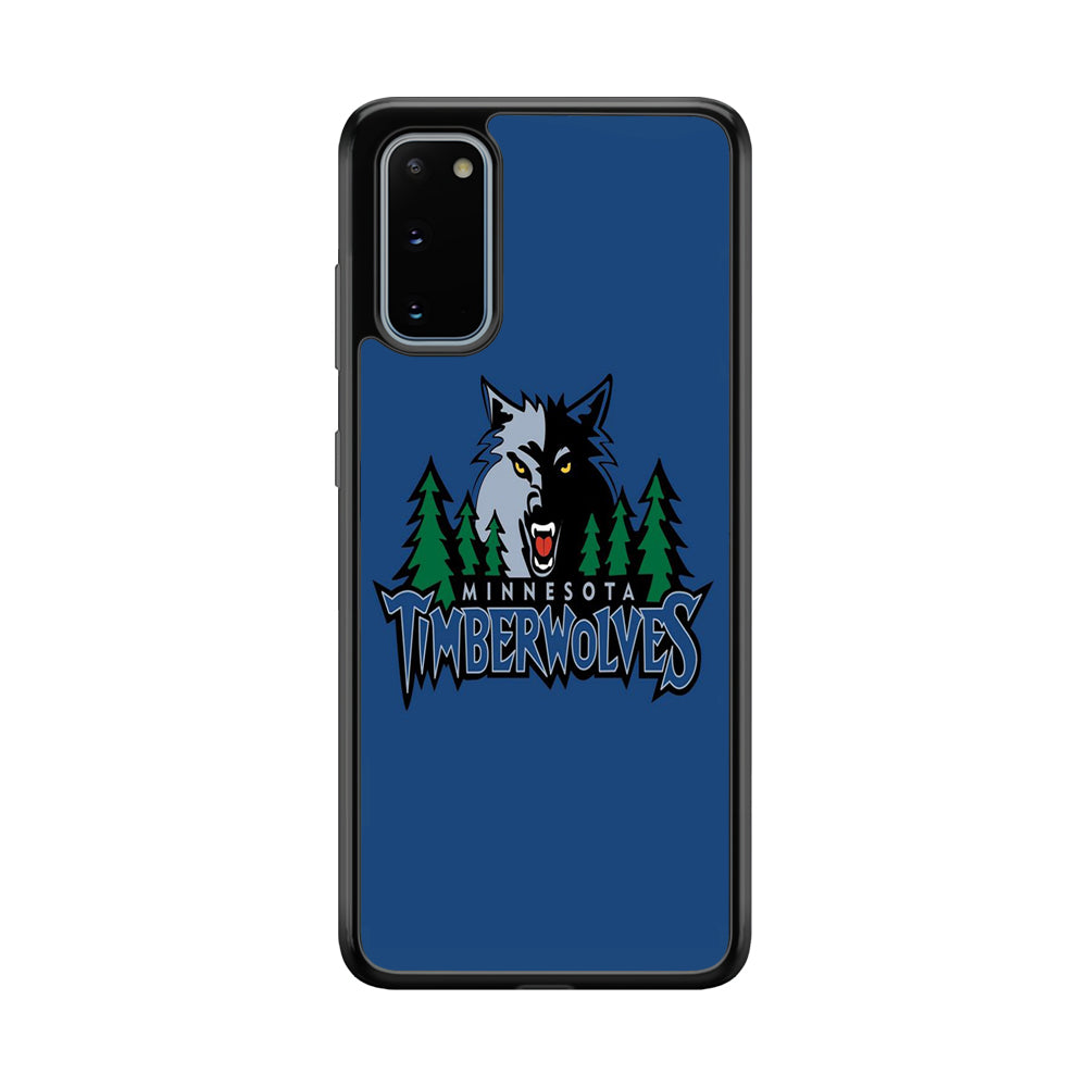 NBA Minnesota Timberwolves Basketball 002 Samsung Galaxy S20 Case-Phone Case-Rubber Black (2D Case)-Altracase
