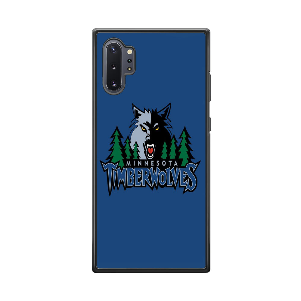 NBA Minnesota Timberwolves Basketball 002 Samsung Galaxy Note 10 Plus Case-Phone Case-Rubber Black (2D Case)-Altracase