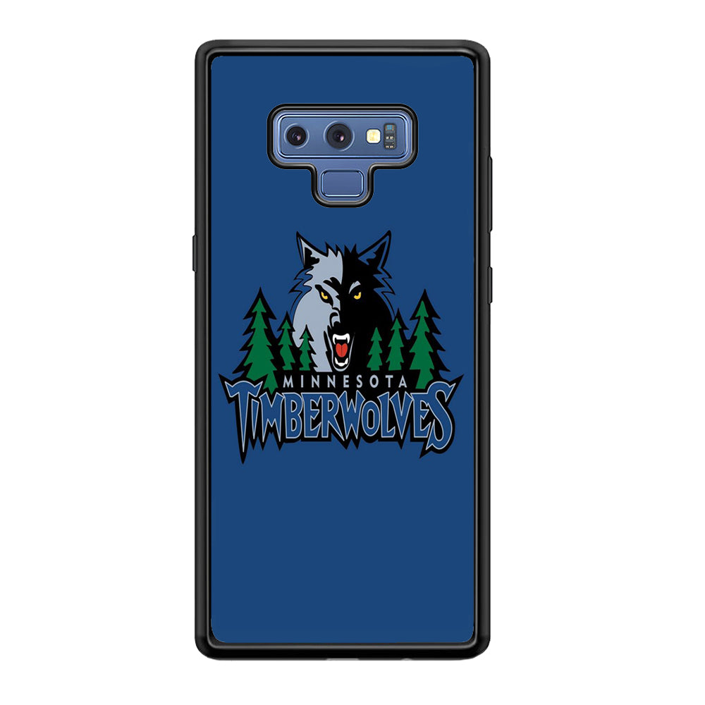 NBA Minnesota Timberwolves Basketball 002 Samsung Galaxy Note 9 Case-Phone Case-Rubber Black (2D Case)-Altracase