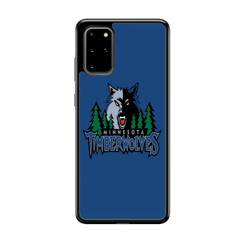 NBA Minnesota Timberwolves Basketball 002 Samsung Galaxy S20 Plus Case-Phone Case-Rubber Black (2D Case)-Altracase