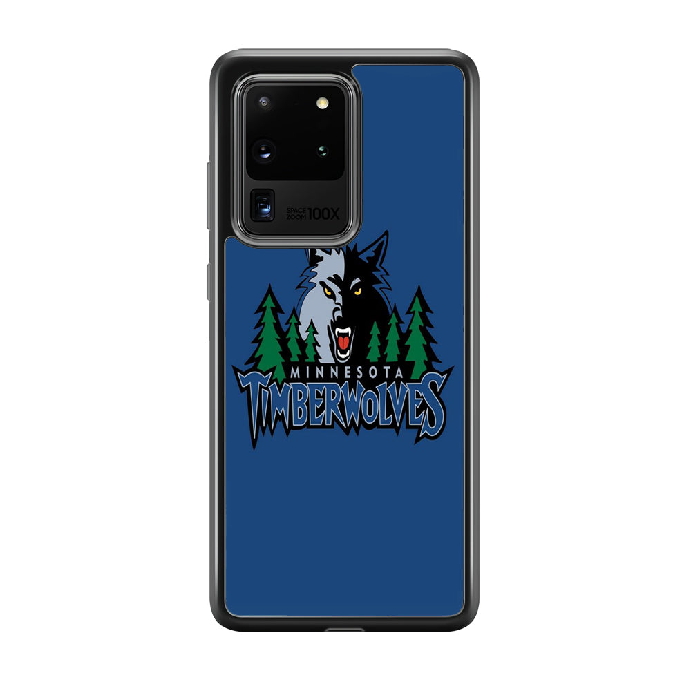 NBA Minnesota Timberwolves Basketball 002 Samsung Galaxy S20 Ultra Case-Phone Case-Tempered Glass Case-Altracase