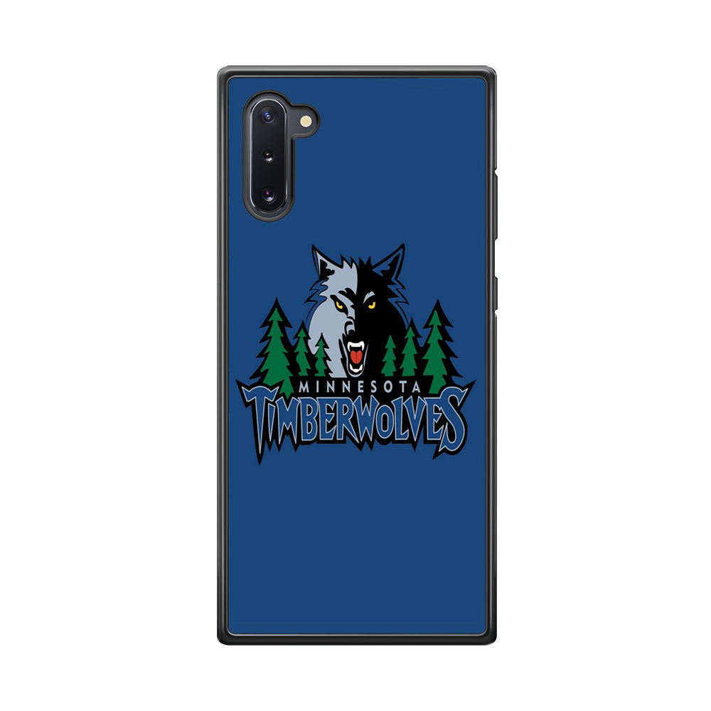 NBA Minnesota Timberwolves Basketball 002 Samsung Galaxy Note 10 Case-Phone Case-Rubber Black (2D Case)-Altracase