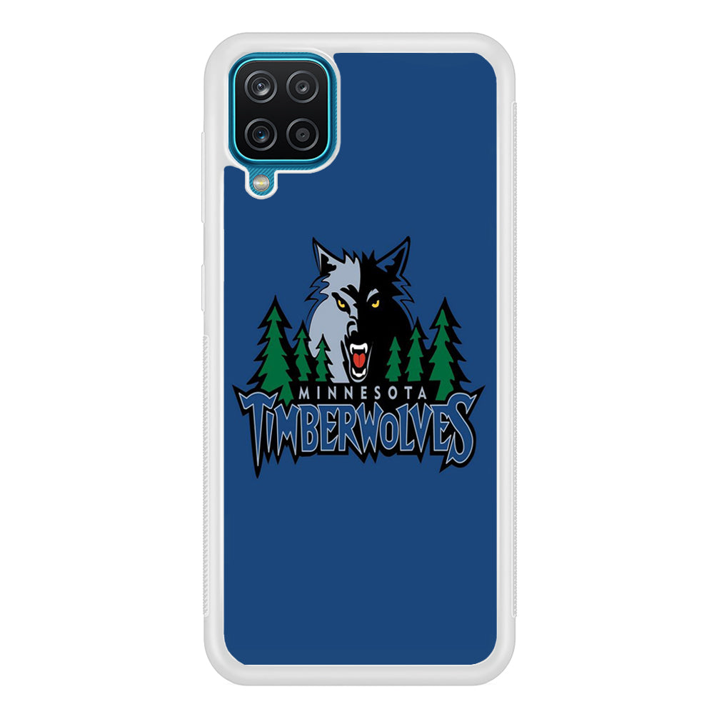 NBA Minnesota Timberwolves Basketball 002 Samsung Galaxy A12 Case-Phone Case-Rubber White (2D Case)-Altracase