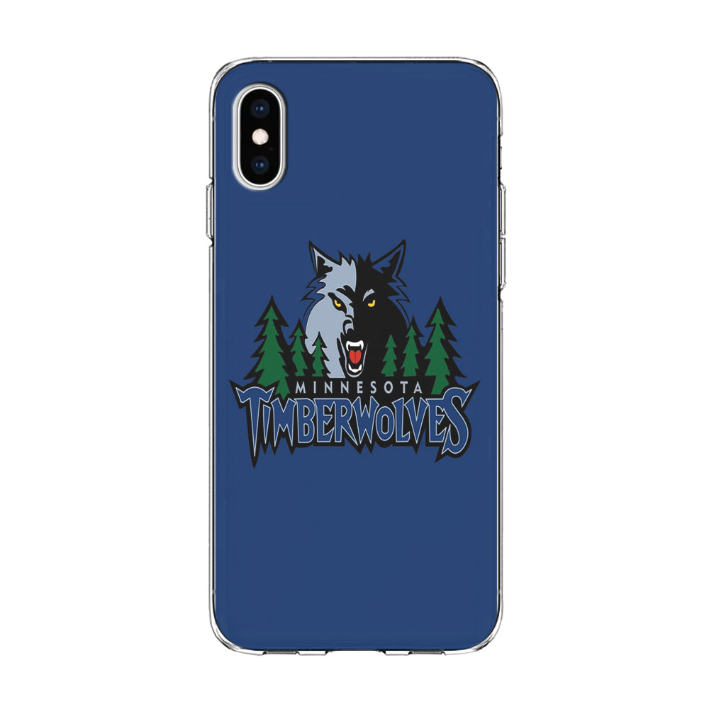 NBA Minnesota Timberwolves Basketball 002 iPhone Xs Case-Phone Case-Clear Soft Case-Altracase