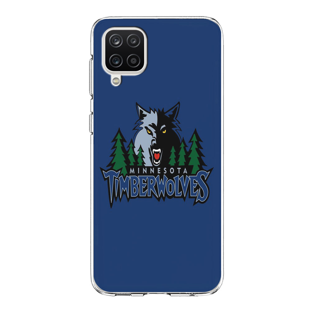 NBA Minnesota Timberwolves Basketball 002 Samsung Galaxy A12 Case-Phone Case-Clear Soft Case-Altracase