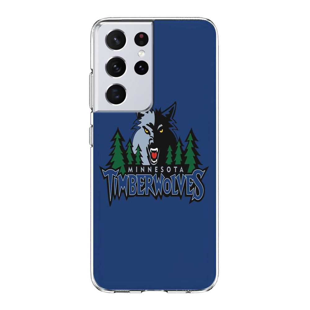 NBA Minnesota Timberwolves Basketball 002 Samsung Galaxy S21 Ultra Case-Phone Case-Clear Soft Case-Altracase
