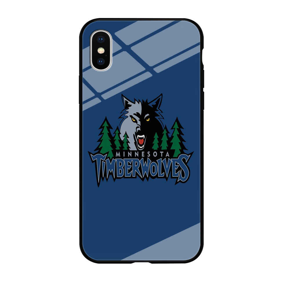 NBA Minnesota Timberwolves Basketball 002 iPhone Xs Case-Phone Case-Tempered Glass Case-Altracase