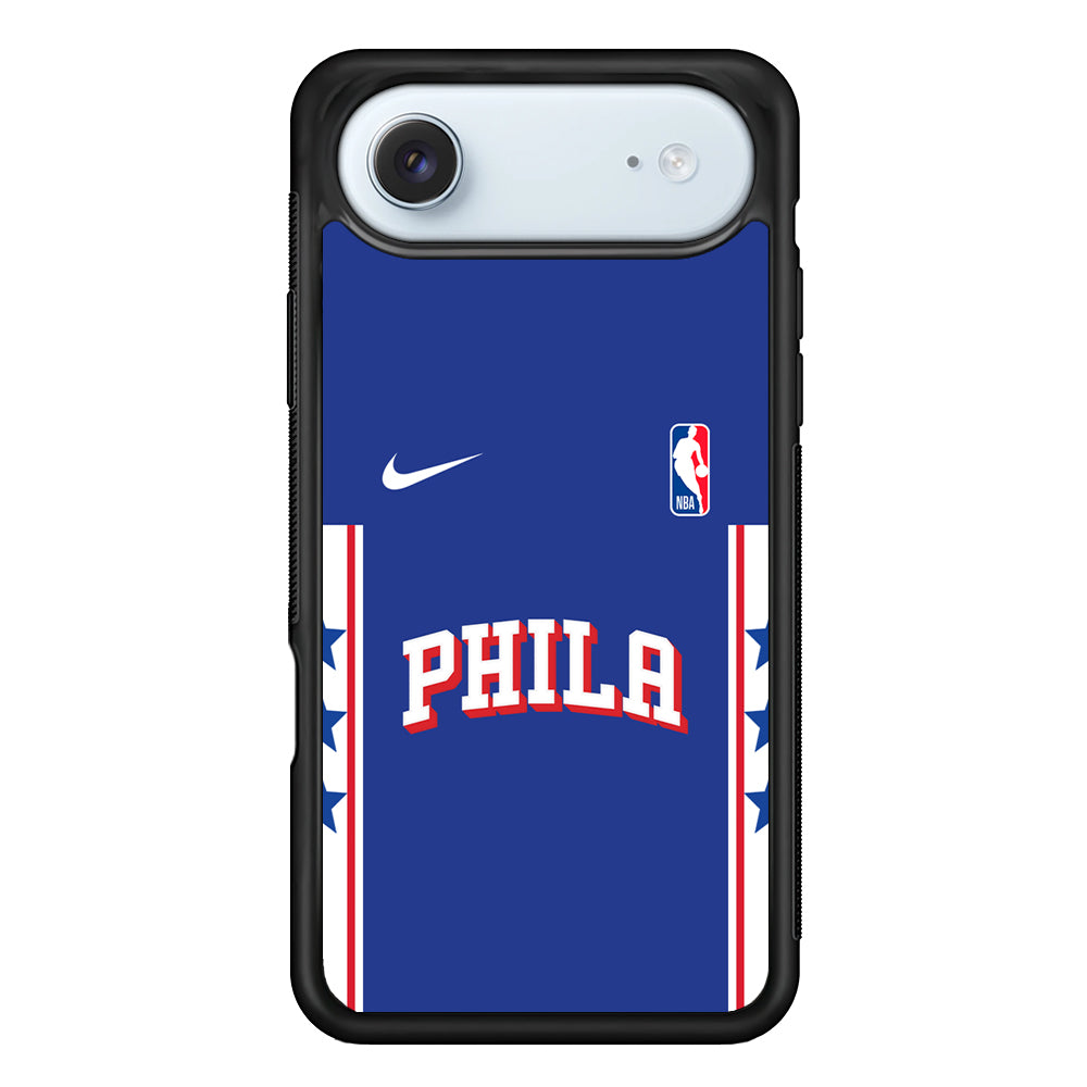 NBA Philadelphia 76ers Blue Nike iPhone 17 Air Case - Altracase