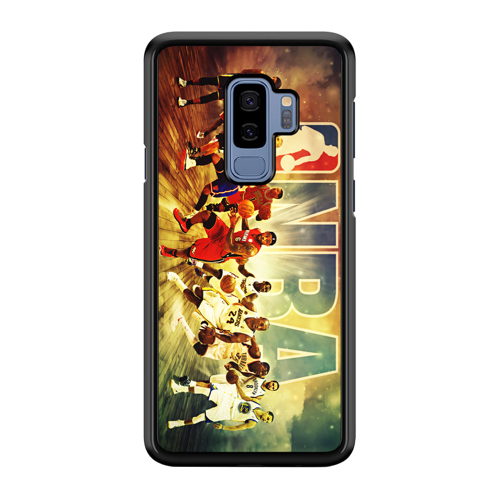 NBA Players Stars Samsung Galaxy S9 Plus Case-Phone Case-Rubber Black (2D Case)-Altracase