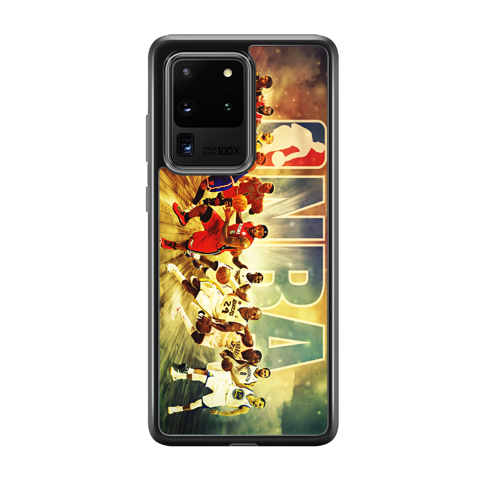 NBA Players Stars Samsung Galaxy S20 Ultra Case-Phone Case-Rubber Black (2D Case)-Altracase