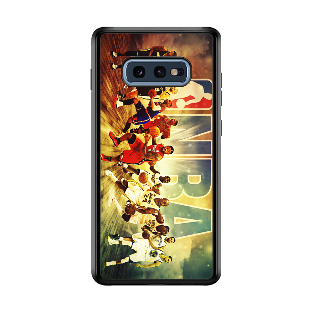 NBA Players Stars Samsung Galaxy S10E Case-Phone Case-Rubber Black (2D Case)-Altracase