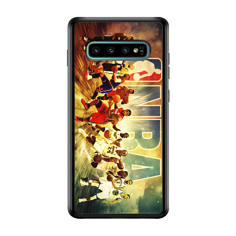 NBA Players Stars Samsung Galaxy S10 Plus Case-Phone Case-Rubber Black (2D Case)-Altracase