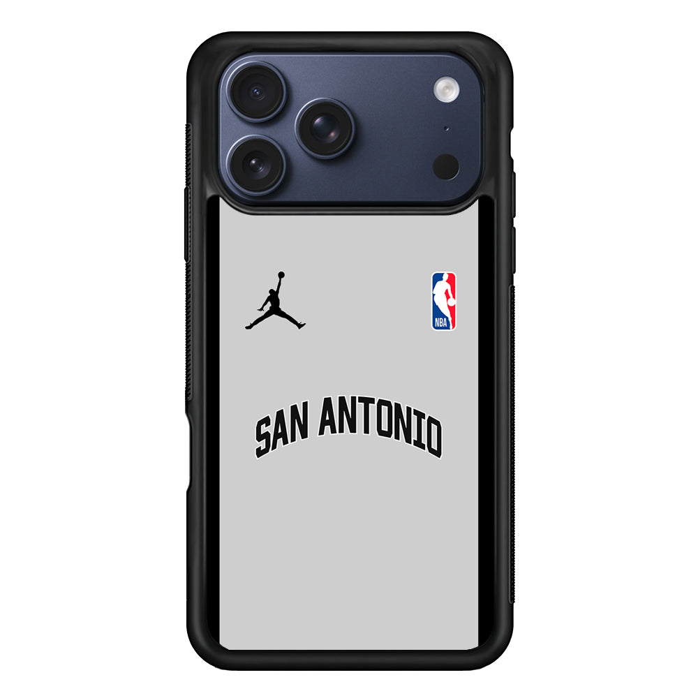 NBA San Antonio Spurs Gray Jordan iPhone 17 Pro Max Case - Altracase