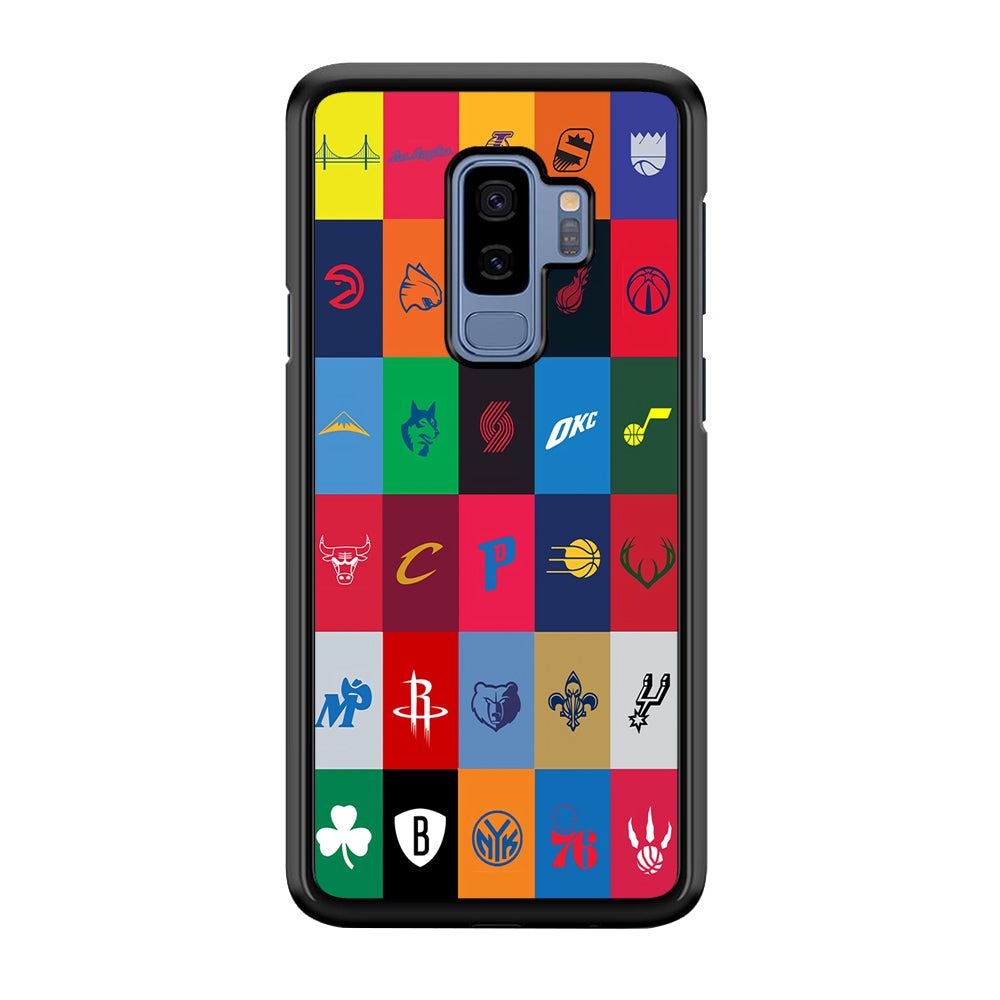 NBA Team Logos Samsung Galaxy S9 Plus Case-Phone Case-Rubber Black (2D Case)-Altracase