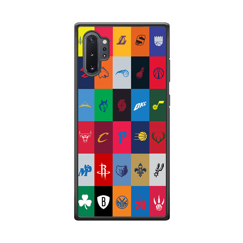 NBA Team Logos Samsung Galaxy Note 10 Plus Case-Phone Case-Tempered Glass Case-Altracase
