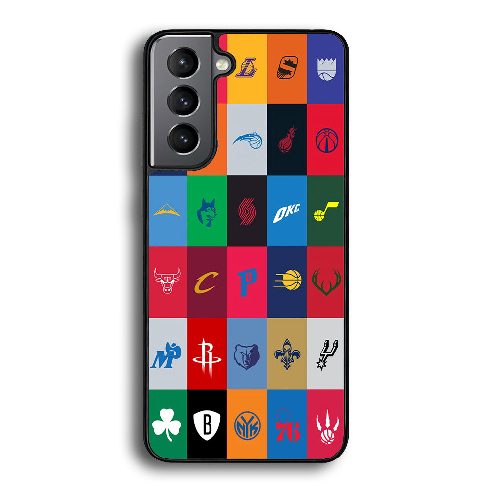 NBA Team Logos Samsung Galaxy S21 Plus Case-Phone Case-Tempered Glass Case-Altracase